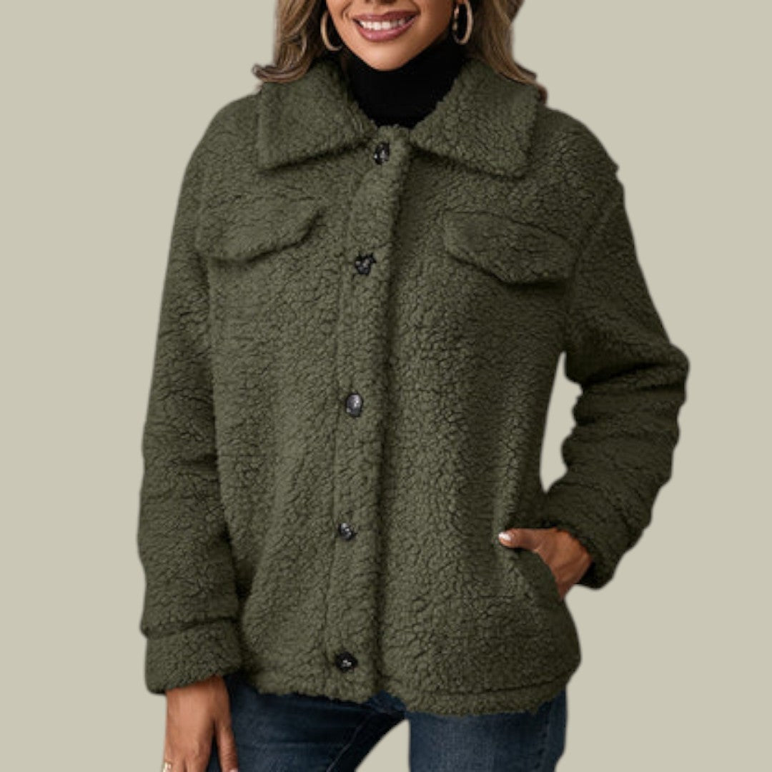 Womens Jacket Fleece Plush