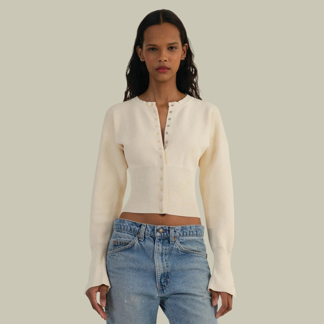 Womens Cardigan Fitted ButtonUp